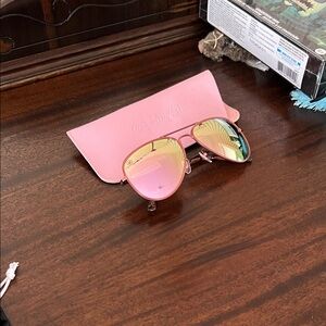 Blenders Ashley Kidd Rose Gold Aviator Sunglasses
